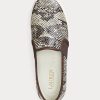 Snake Women’s Ralph Lauren Jinny Embossed Leather Slip-On Sneakers