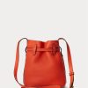 Sunset Orange Women’s Ralph Lauren Leather Small Bellport Bucket Bags Sunset Orange Women’s Ralph Lauren Leather Small Bellport Bucket Bags