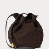Tobacco Women’s Ralph Lauren The Suede Pony Handbag