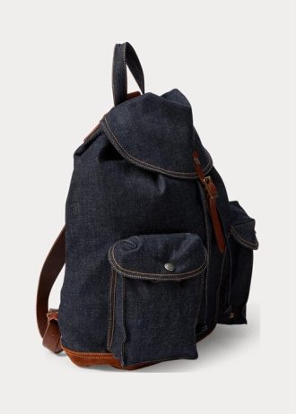 True Indigo Women’s Ralph Lauren Denim Rucksack Handbag True Indigo Women’s Ralph Lauren Denim Rucksack Handbag