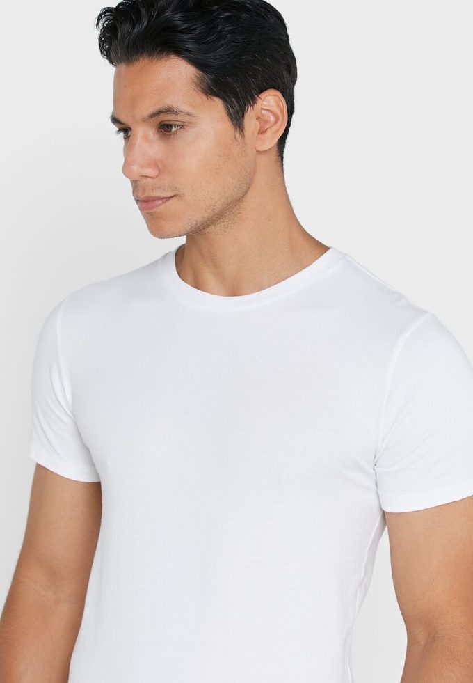 White Men’s Ralph Lauren 2 Pack Essential Crew Neck T Shirts