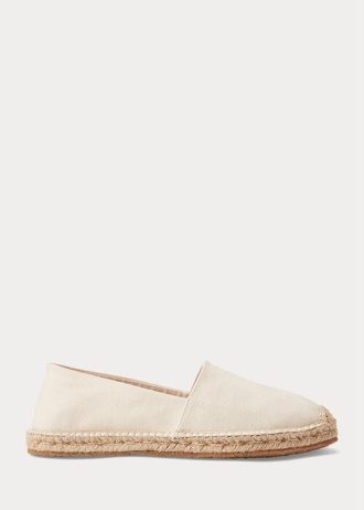 White Men’s Ralph Lauren Canvas Espadrille