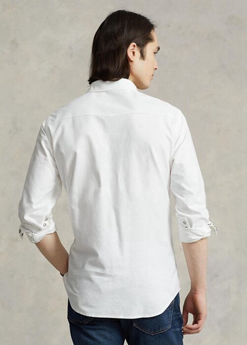 White Men’s Ralph Lauren Classic Fit Oxford Western Shirts White Men’s Ralph Lauren Classic Fit Oxford Western Shirts