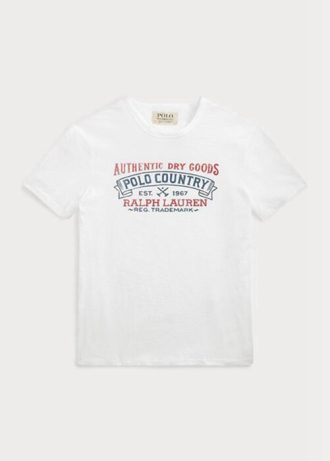 White Men’s Ralph Lauren Custom Slim Fit Polo Country T Shirts White Men’s Ralph Lauren Custom Slim Fit Polo Country T Shirts