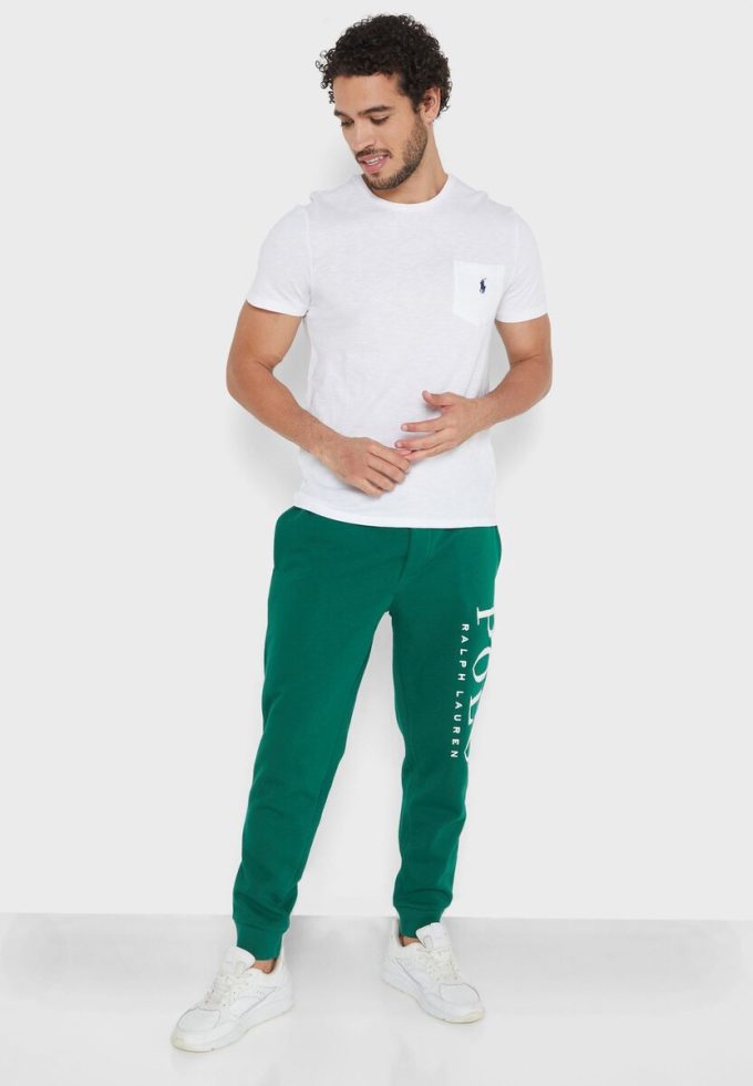 White Men’s Ralph Lauren Essential Crew Neck T Shirts