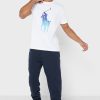 White Men’s Ralph Lauren Graphic Crew Neck T Shirts