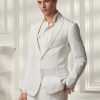 White Men’s Ralph Lauren Kent Herringbone Suit  Blazers