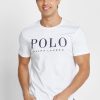 White Men’s Ralph Lauren Logo Crew Neck T Shirts