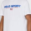 White Men’s Ralph Lauren Logo Crew Neck T Shirts