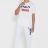 White Men’s Ralph Lauren Logo Crew Neck T Shirts