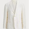 White Men’s Ralph Lauren Polo Soft Linen Suit Blazers