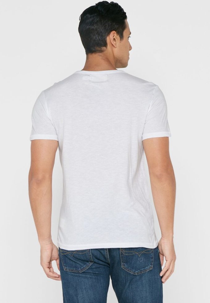 White Men’s Ralph Lauren Slogan Crew Neck T Shirts