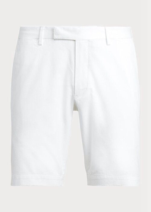 White Men’s Ralph Lauren Stretch Slim Fit Chino Shorts White Men’s Ralph Lauren Stretch Slim Fit Chino Shorts