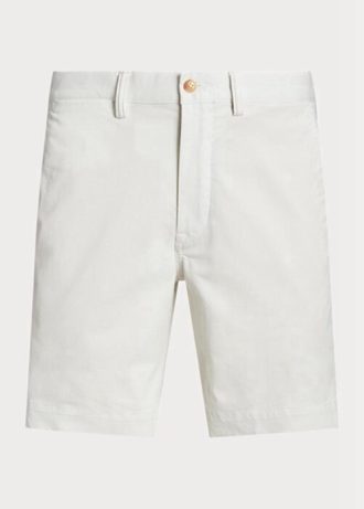 White Men’s Ralph Lauren Stretch Straight Fit Chino  Shorts