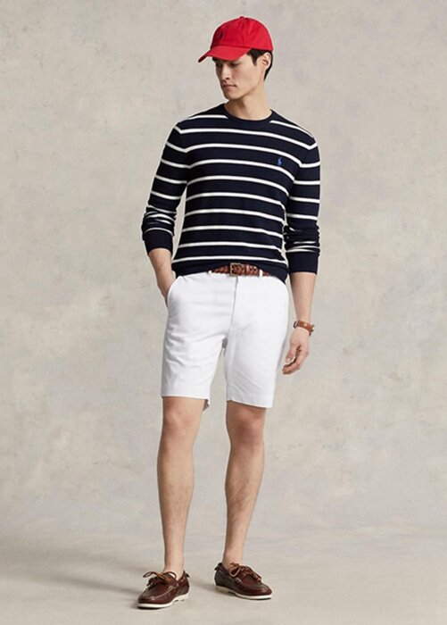 White Men’s Ralph Lauren Tailored Fit Stretch Twill Shorts White Men’s Ralph Lauren Tailored Fit Stretch Twill Shorts