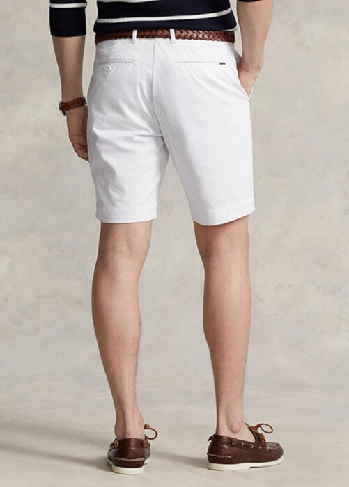 White Men’s Ralph Lauren Tailored Fit Stretch Twill Shorts White Men’s Ralph Lauren Tailored Fit Stretch Twill Shorts