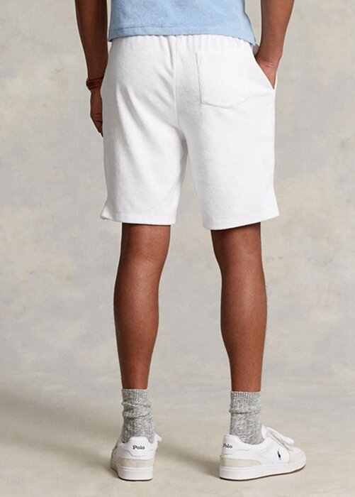 White Men’s Ralph Lauren Terry Drawstring Shorts White Men’s Ralph Lauren Terry Drawstring Shorts