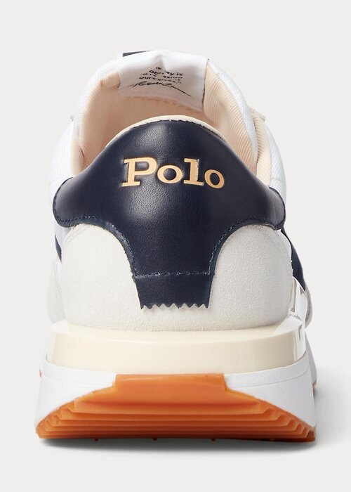 White / Navy Men’s Ralph Lauren Train 89 Suede & Oxford Sneakers White / Navy Men’s Ralph Lauren Train 89 Suede & Oxford Sneakers