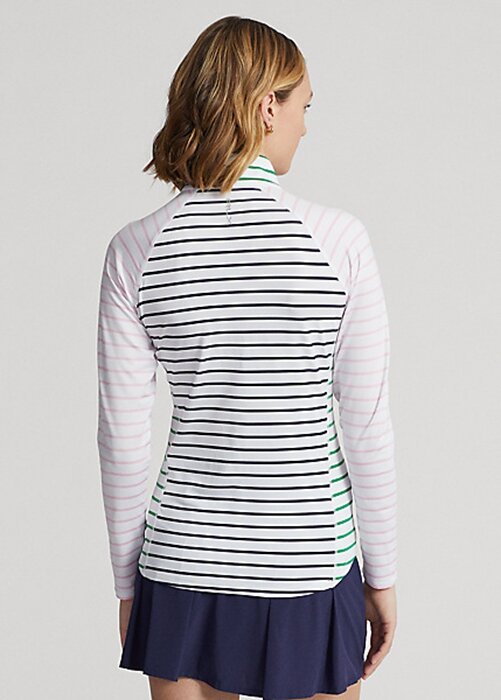 White / Navy / Pink Women’s Ralph Lauren Striped Stretch Jersey Sweatshirts White / Navy / Pink Women’s Ralph Lauren Striped Stretch Jersey Sweatshirts