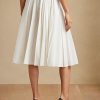 White Women’s Ralph Lauren Arnav Pleated Linen-Blend Skirts White Women’s Ralph Lauren Arnav Pleated Linen-Blend Skirts