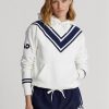 White Women’s Ralph Lauren Australian Open Cricket Fleece Hoodie White Women’s Ralph Lauren Australian Open Cricket Fleece Hoodie