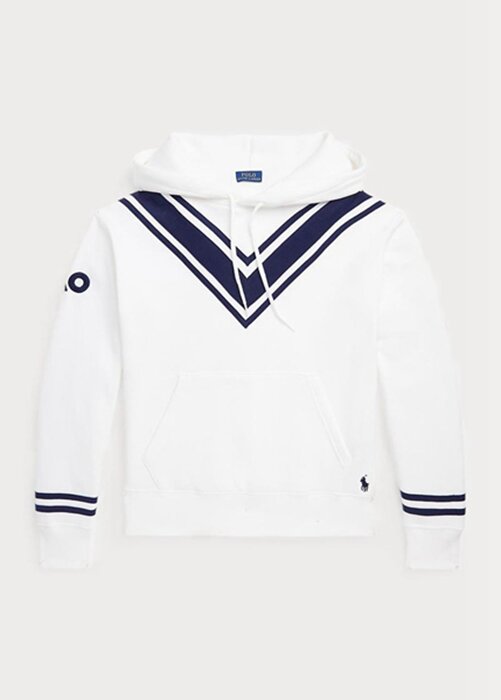 White Women’s Ralph Lauren Australian Open Cricket Fleece Hoodie White Women’s Ralph Lauren Australian Open Cricket Fleece Hoodie