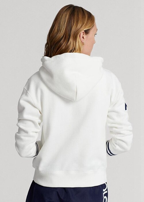 White Women’s Ralph Lauren Australian Open Cricket Fleece Hoodie White Women’s Ralph Lauren Australian Open Cricket Fleece Hoodie