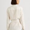 White Women’s Ralph Lauren Belted Linen   Shirts