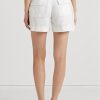 White Women’s Ralph Lauren Belted Linen Shorts White Women’s Ralph Lauren Belted Linen Shorts
