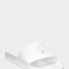 White Women’s Ralph Lauren Big Pony Slippers White Women’s Ralph Lauren Big Pony Slippers