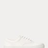 White Women’s Ralph Lauren Bryn Leather Sneakers White Women’s Ralph Lauren Bryn Leather Sneakers