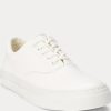 White Women’s Ralph Lauren Bryn Leather Sneakers White Women’s Ralph Lauren Bryn Leather Sneakers