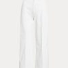 White Women’s Ralph Lauren Chino Wide-Leg Pants White Women’s Ralph Lauren Chino Wide-Leg Pants