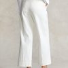 White Women’s Ralph Lauren Chino Wide-Leg Pants White Women’s Ralph Lauren Chino Wide-Leg Pants