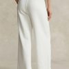 White Women’s Ralph Lauren Cutoff-Hem Fleece Sweatpants