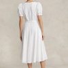 White Women’s Ralph Lauren Eyelet-Embroidered Linen Dress