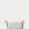 White Women’s Ralph Lauren Eyelet Leather Small Maddy Shoulder Bags