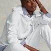White Women’s Ralph Lauren Fleece Pullover Hoodie