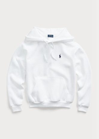 White Women’s Ralph Lauren Fleece Pullover Hoodie