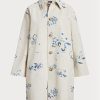 White Women’s Ralph Lauren Floral-motif Canvas   Coats