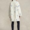 White Women’s Ralph Lauren Floral-motif Canvas   Coats