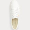 White Women’s Ralph Lauren Janson II Canvas Sneakers