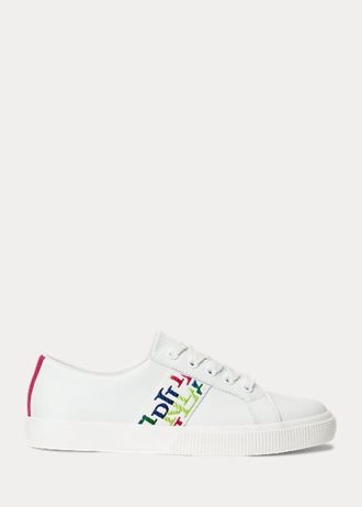 White Women’s Ralph Lauren Janson III Nappa Leather Sneakers