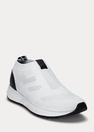 White Women’s Ralph Lauren Kacie Slip-On Sneakers White Women’s Ralph Lauren Kacie Slip-On Sneakers