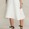 White Women’s Ralph Lauren Linen A-Line Skirts White Women’s Ralph Lauren Linen A-Line Skirts