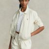 White Women’s Ralph Lauren Linen   Windbreaker