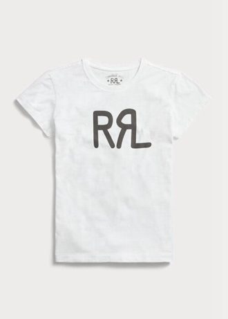 White Women’s Ralph Lauren Logo Cotton Jersey  T Shirts
