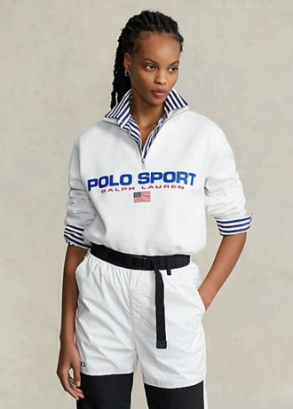 White Women’s Ralph Lauren Polo Sport Fleece Sweatshirts White Women’s Ralph Lauren Polo Sport Fleece Sweatshirts