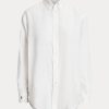 White Women’s Ralph Lauren Relaxed Fit Linen Shirts White Women’s Ralph Lauren Relaxed Fit Linen Shirts