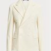 White Women’s Ralph Lauren Safford Wool Gabardine  Blazers